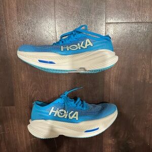 Hoka One One Mach X 2 Mens 8 EE Road Running Training Shoes Skyward Blue